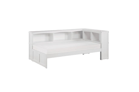 Galen White Twin Bed side profile