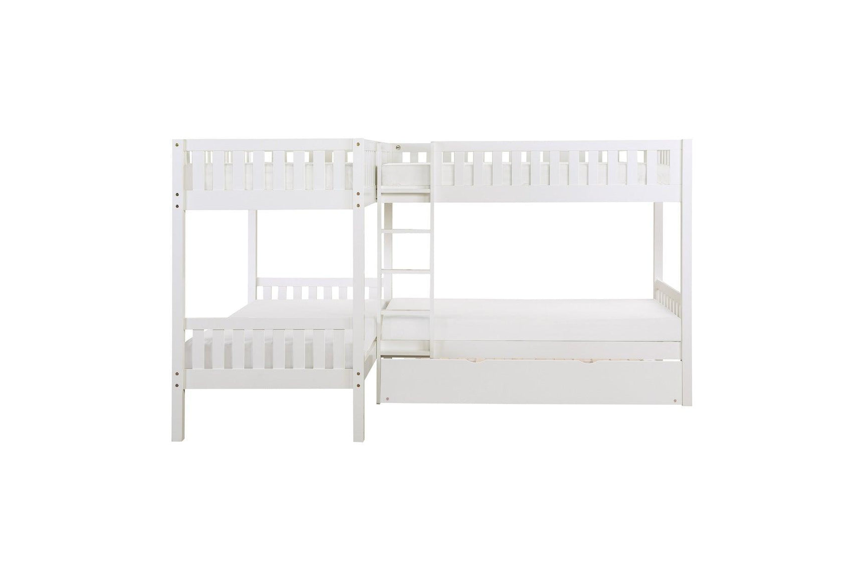 Galen White Four Twin Youth Bedroom Set nightstand detail