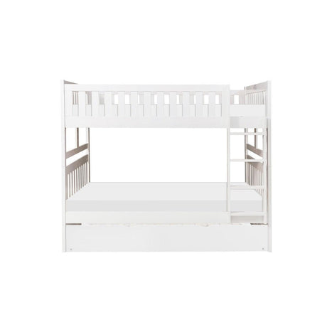 Galen White Full over Full Bunk Bed front view