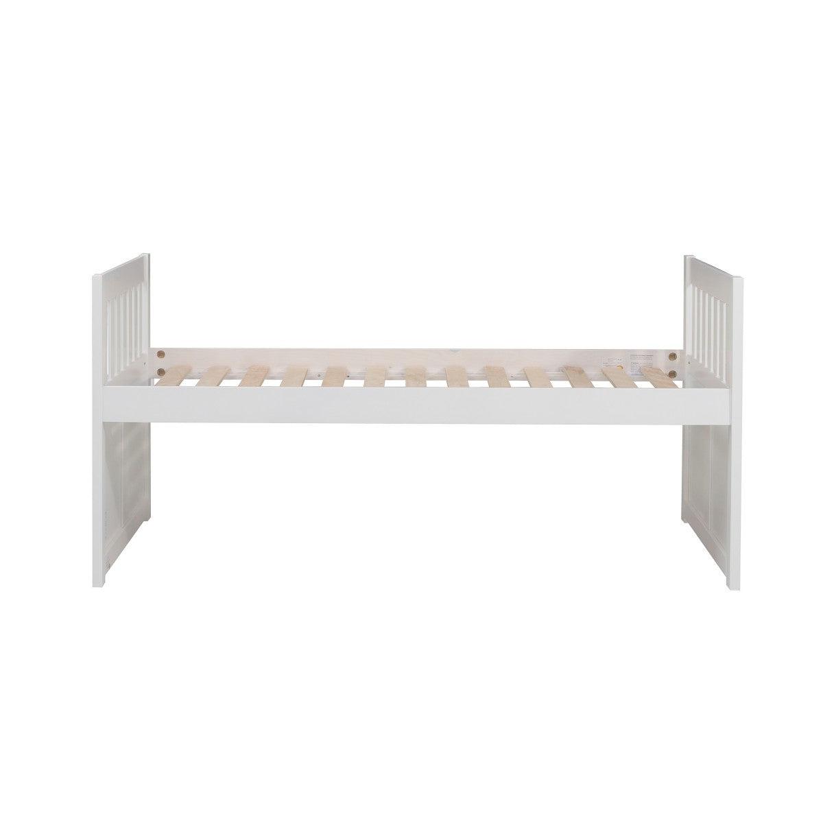 Galen White Modern Transitional Wood And Engineered Wood Twin/twin Trundle Bed - Ella Furniture