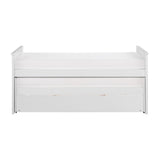 Galen White Modern Transitional Wood And Engineered Wood Twin/twin Bed With Twin Trundle - Ella Furniture