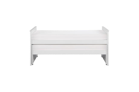 Galen Twin Over Twin Bunk Bed assembled without accessories