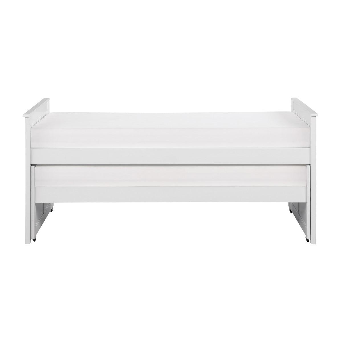 Galen White Modern Transitional Wood And Engineered Wood Twin Bed - Ella Furniture