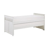 Galen White Modern Transitional Wood And Engineered Wood Twin Bed - Ella Furniture