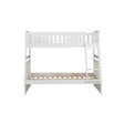 Galen White Modern Transitional Wood And Engineered Wood Twin/full Bunk Bed - Ella Furniture