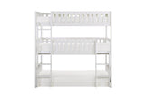 Galen White triple twin bunkbed top bunk safety rails and ladder detail