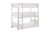 White wood Galen Youth bunkbed side profile
