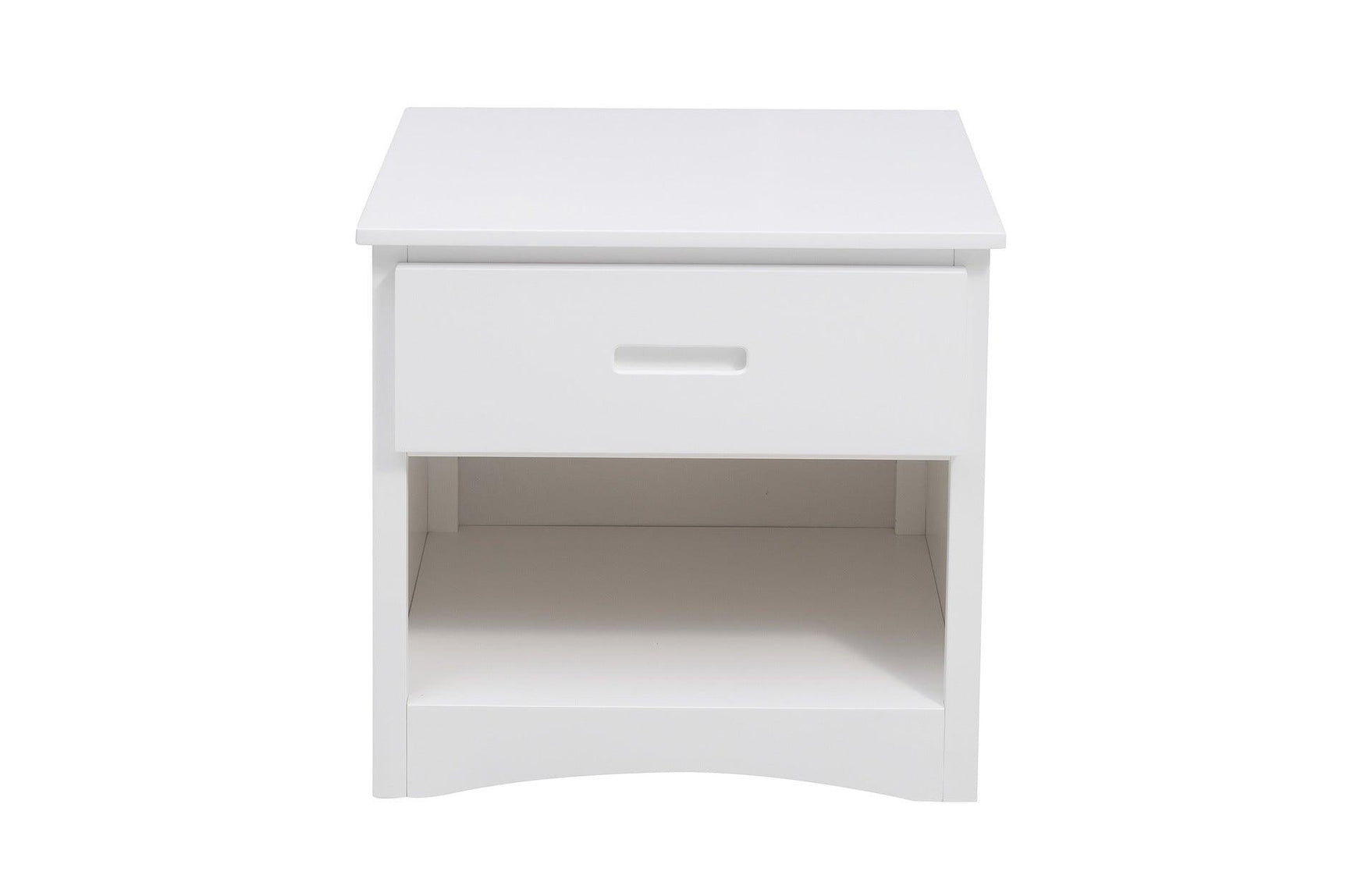 Galen White Youth bunkbed bottom bunk and storage space