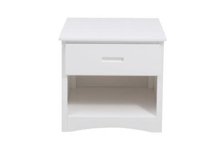 Galen White Youth bunkbed bottom bunk and storage space