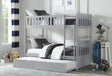 Orion close-up of bunk bed frame and trundle under bed