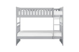 Orion Gray Youth Twin Over Twin Bedroom Set nightstand in coordinating gray finish