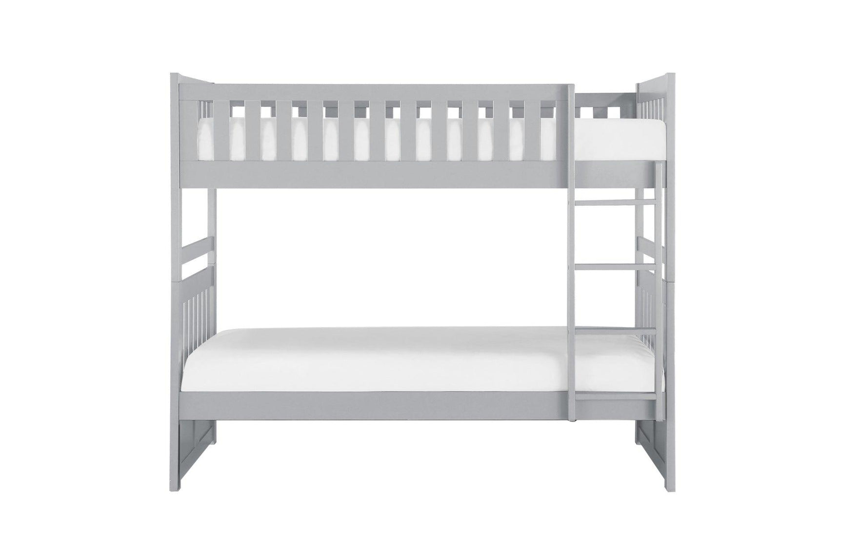 Orion Gray Youth Twin Over Twin Bedroom Set nightstand in coordinating gray finish