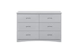 Orion Gray Chest with five drawers front view