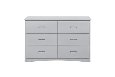 Orion Gray Chest with five drawers front view