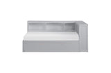 Orion Gray Youth Twin Bed with Corner Bookcase - Close-up of Finish