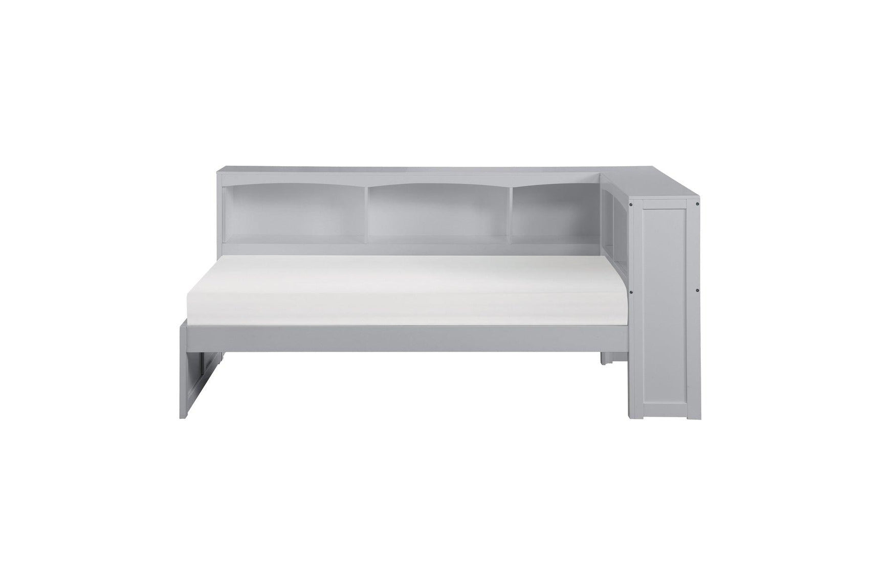 Orion Gray Twin Bedroom Set Side View with Nightstand