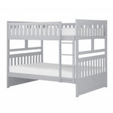 Orion Gray Full Over Full Bunk Bed side angle showing ladder