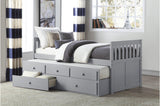 Orion Gray Youth Bedroom Set full view from front