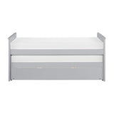 Orion Gray Twin Over Twin Trundle Bed front view