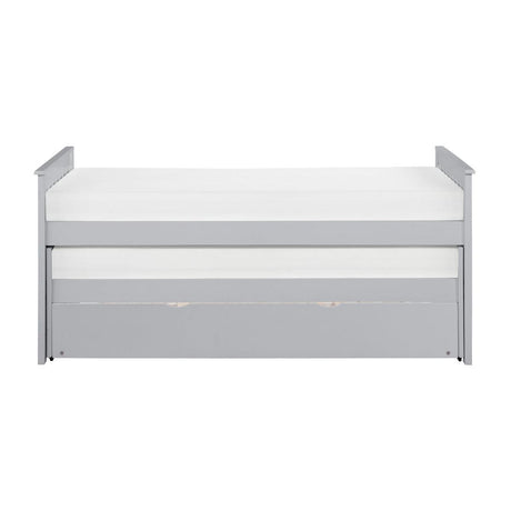 Orion Gray Twin Over Twin Trundle Bed front view