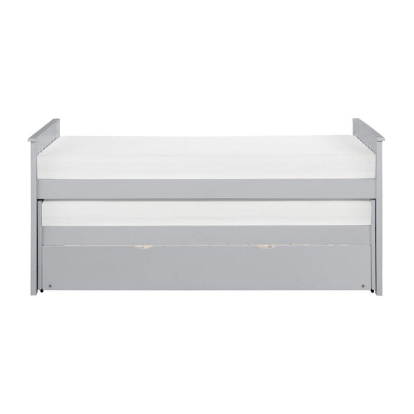 Orion Gray Twin Over Twin Trundle Bed front view