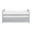 Orion Gray Twin Over Twin Bed with Twin Trundle front view