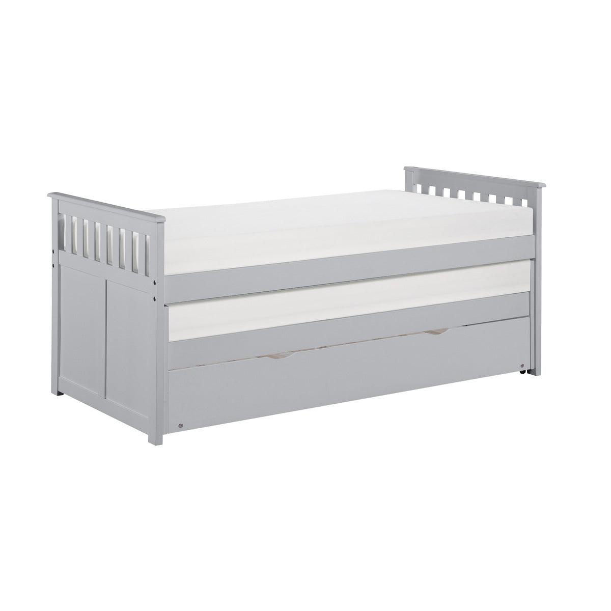 Orion Gray Twin Over Twin Bed side angle