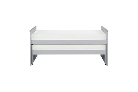 Orion twin-over-twin youth bed showing mattress setup