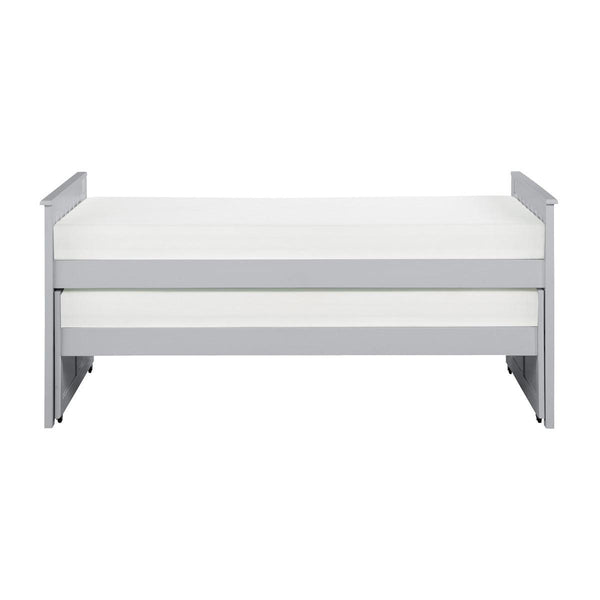 Orion Gray Twin Over Twin Trundle Bed front view