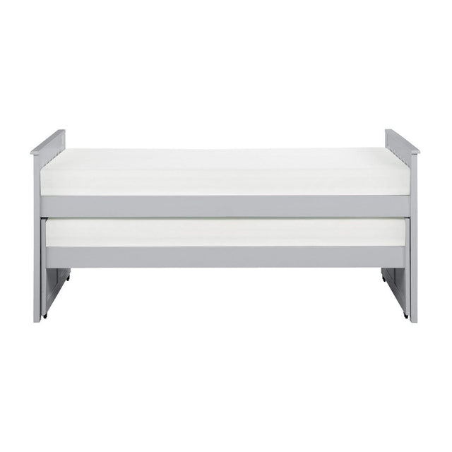 Orion Gray Twin Over Twin Trundle Bed front view