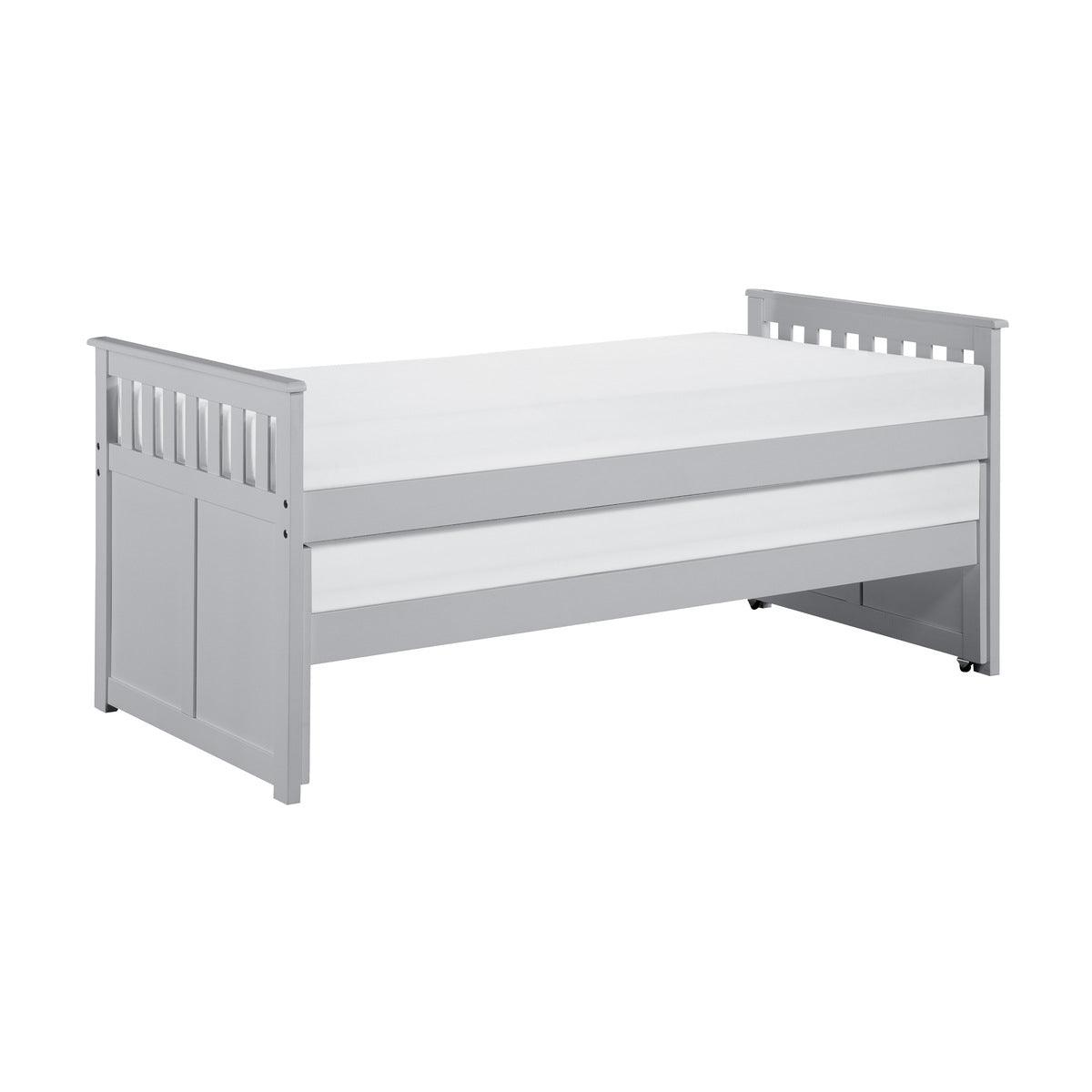 Orion Gray Twin Over Twin Youth Daybed side view