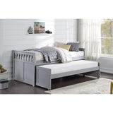 Orion Gray Twin Over Twin Trundle Bed in youth bedroom setting