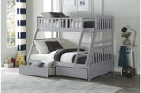 Orion Gray Youth Bed with panel headboard