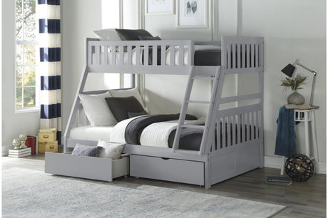 Orion Gray Youth Bed with panel headboard