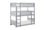Close-up of ladder and guard rails on Orion Gray bunkbed