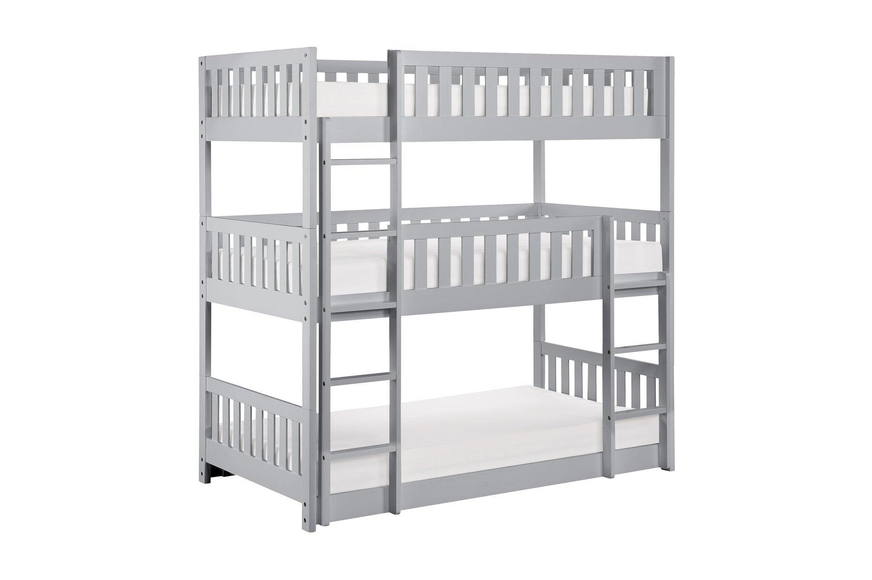 Close-up of ladder and guard rails on Orion Gray bunkbed