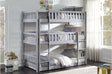 Orion Gray Youth Triple Twin Bunkbed Bedroom Set - Front angle
