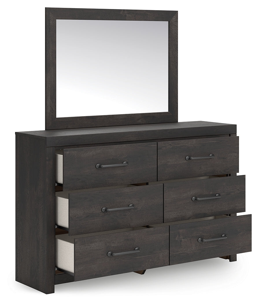 Open drawer showing faux linen liner