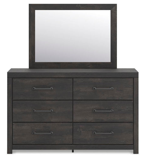 Hollivern Dark Gray Panel Storage Bedroom Set 2 view 13