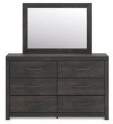 Hollivern Dark Gray Panel Bedroom Set view 14