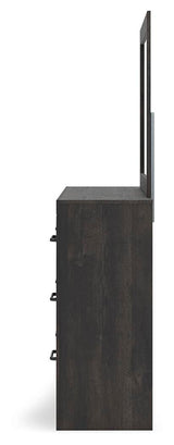 Hollivern Dark Gray Panel Bedroom Set view 18