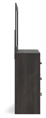 Side view with drawer partially open