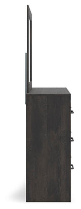 Hollivern Dark Gray Panel Bedroom Set view 16