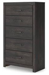 Hollivern chest of drawers angled view with drawers closed
