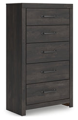Hollivern chest of drawers side angle