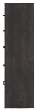 Side alternate angle of Hollivern chest of drawers
