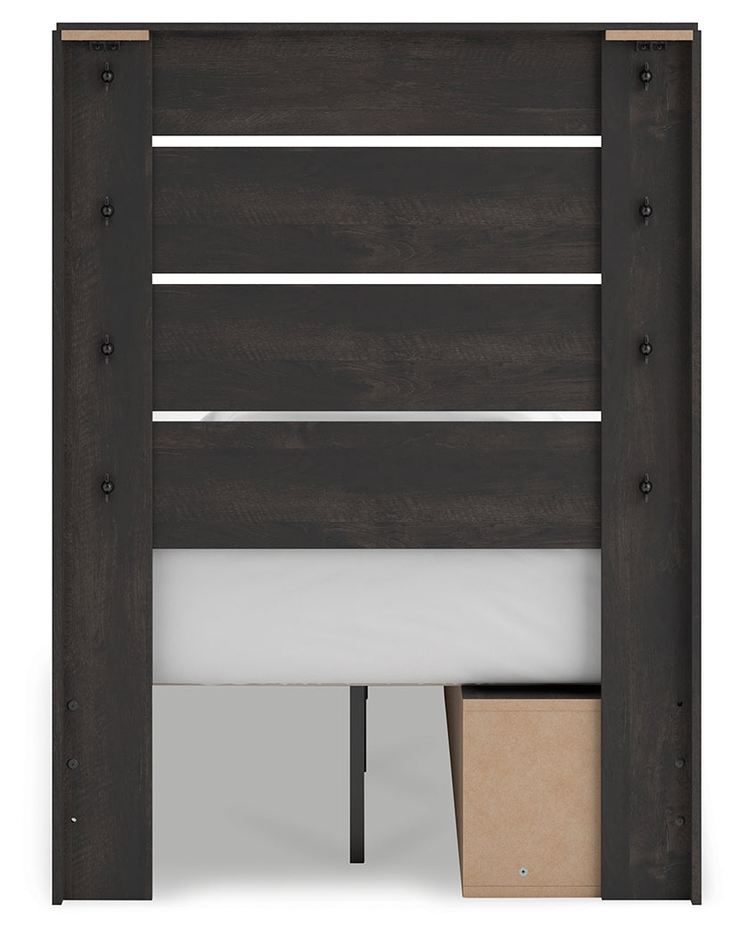 Hollivern Twin Bed side alternate angle