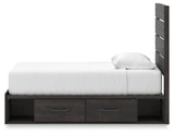 Drawer detail of Hollivern twin bed