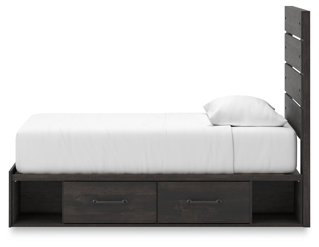 Drawer detail of Hollivern twin bed