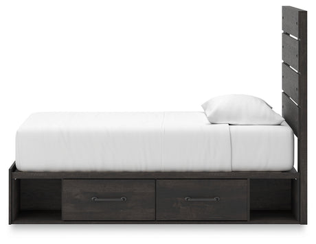 Drawer detail of Hollivern twin bed
